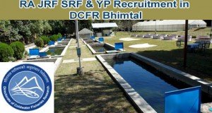 RA, JRF, SRF & YP Recruitment in DCFR Bhimtal Uttarakhand