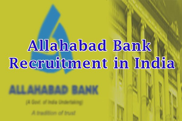 Allahabad Bank Jobs in India
